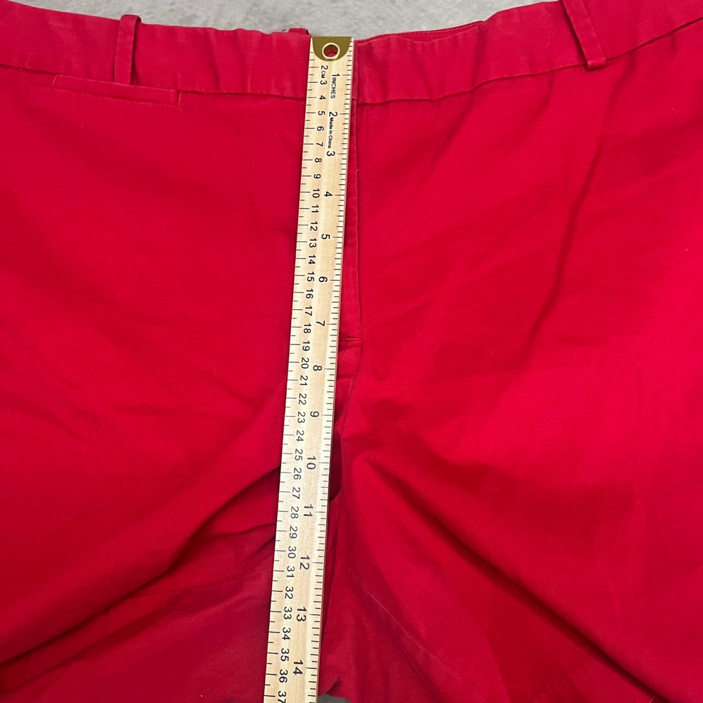 Talbots Woman Shorts Womens 20W Red Good Cotton Blend Chino - Picture 11 of 11
